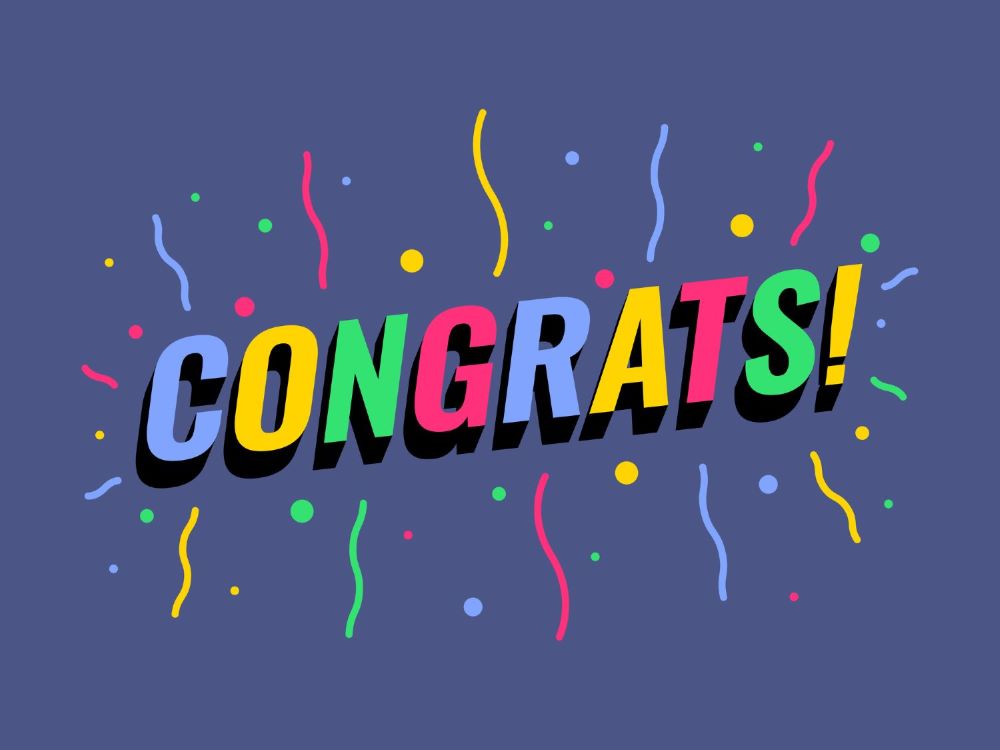 Congratulations
