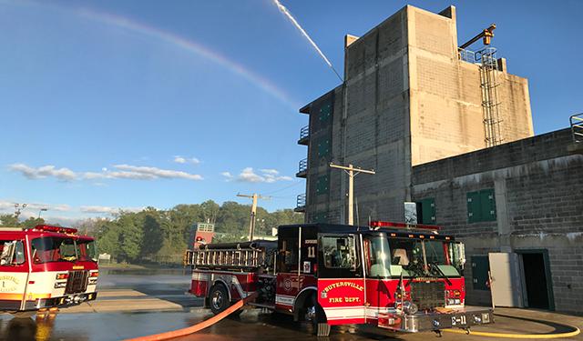 Fire departments use the PSTC for training exercises.