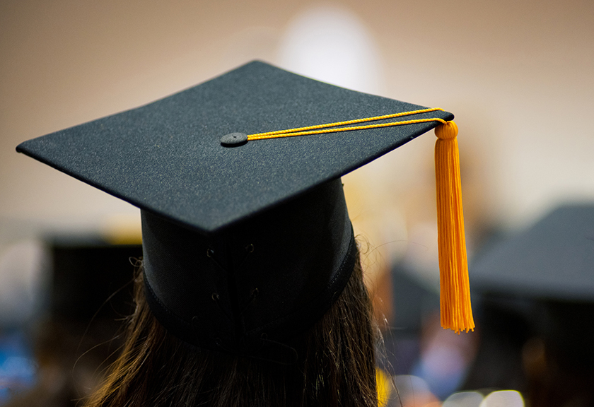 Graduation, student wearing cap
