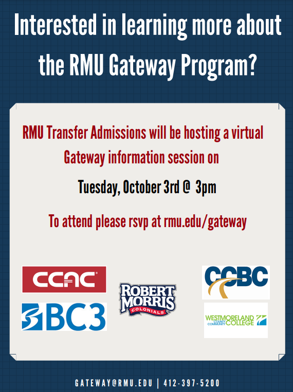 RMU Gateway Information Sessions