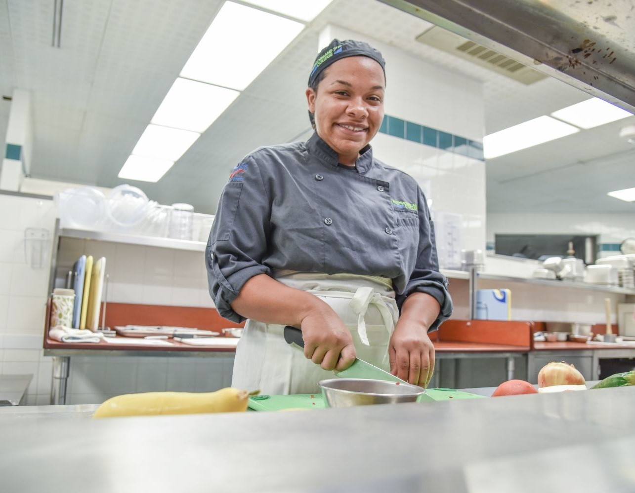 Rose Gonzalez in the kitchen