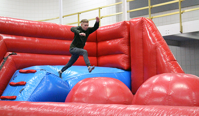 Spring Carnival is an annual event for students featuring games, inflatables and food!
